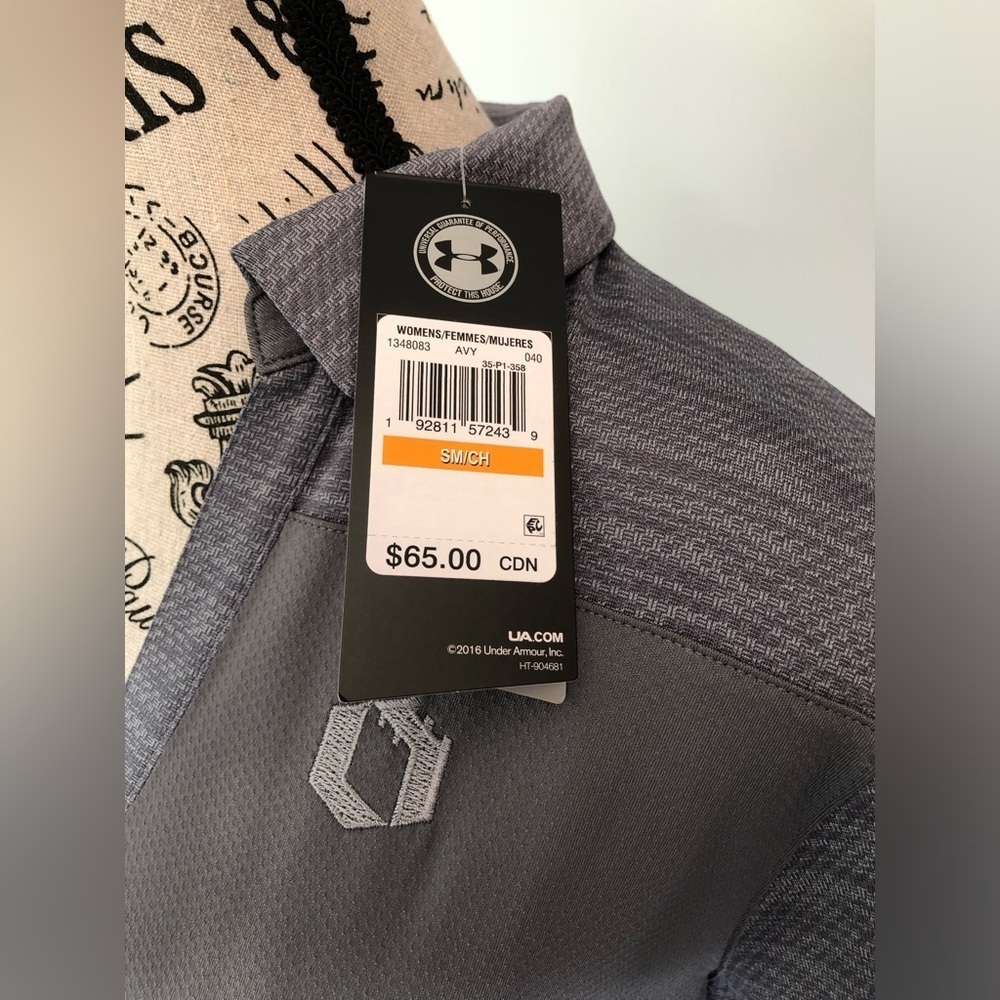 Under Armour Women's Gray Collared Top Size Small New with Tags
